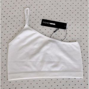 It Girl One Shoulder Top - White